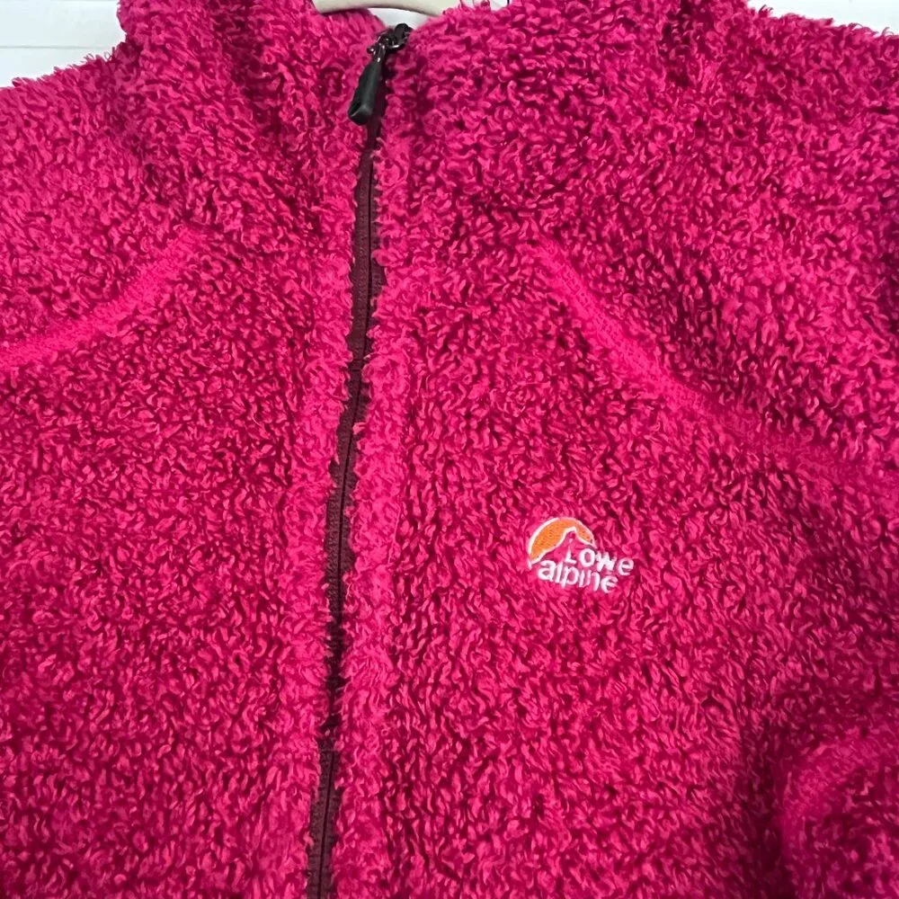 Lowe Alpine Polartec Sherpa Zip Up Jacket Women's Fuchsia 100% Polyester - Picture 7 of 11